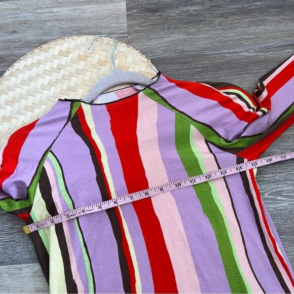 Free people Arthur skins flared tunic multi color striped women’s size 8 - Picture 4 of 7